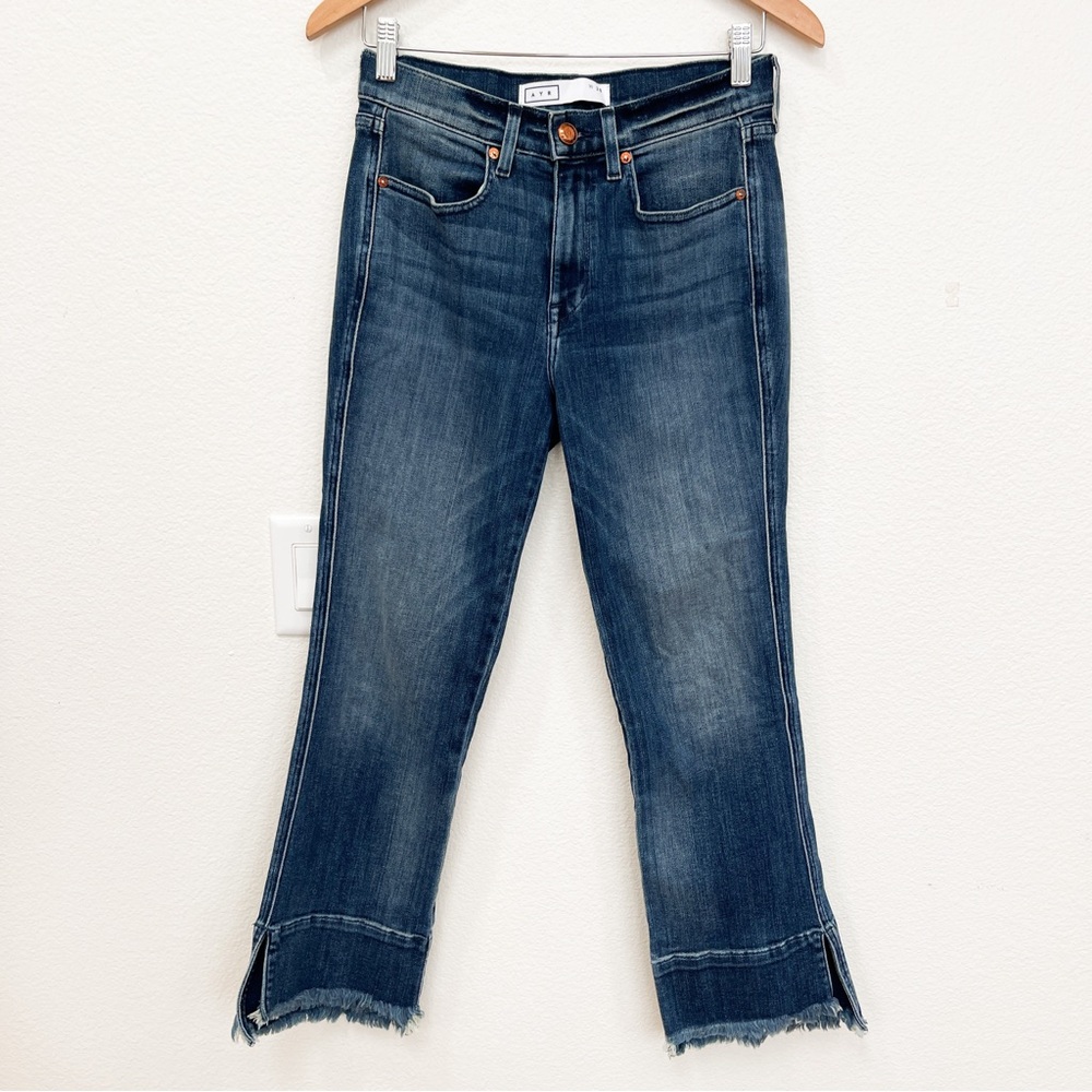 AYR The Shade Cropped Kick Flare Jeans Size 28